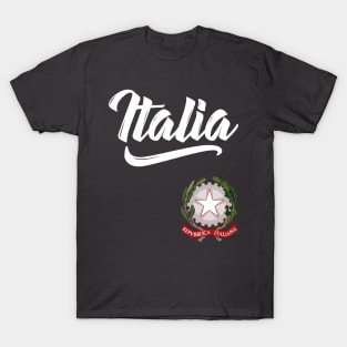 Italia Italy Italian Family Heritage Italiano Coat Of Arms T-Shirt